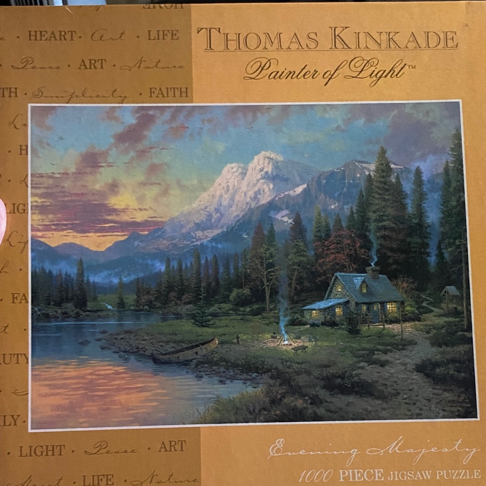 Thomas Kinkade Painter of Light Mountain Retreat Puzzle